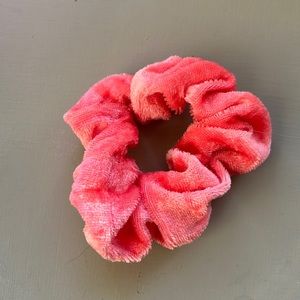 Free with Purchase - pink velour scrunchie